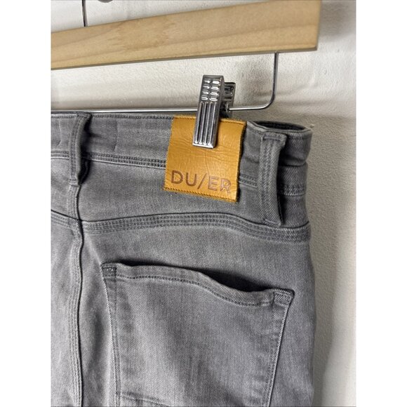 DUER L2X Slim Fit Performance Jeans Gray 30x32 L2X Slim Fit - Picture 2 of 9